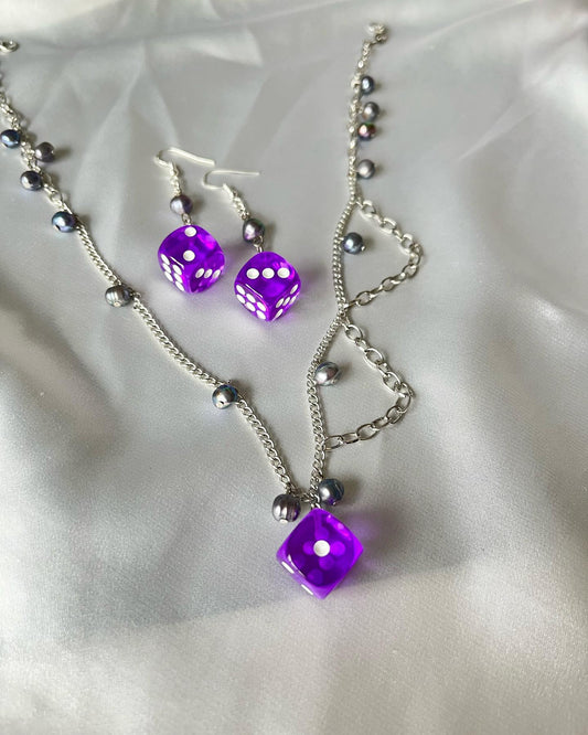 Roll The Dice Necklace set