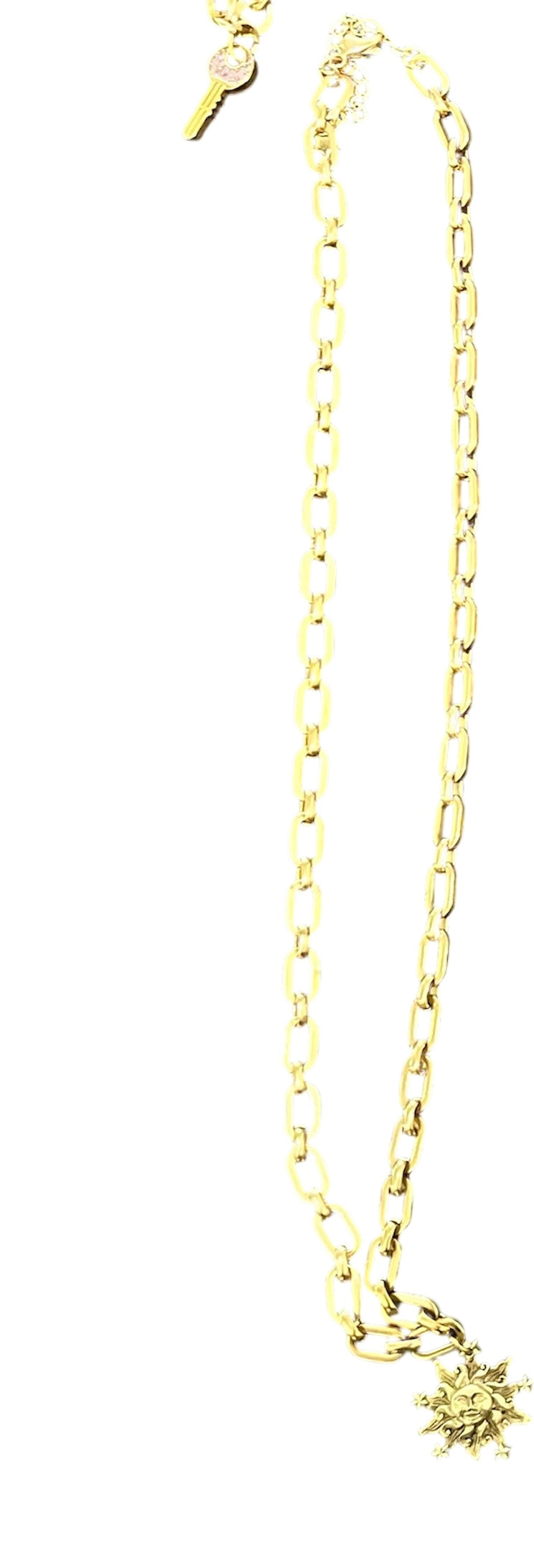 Face sun necklace